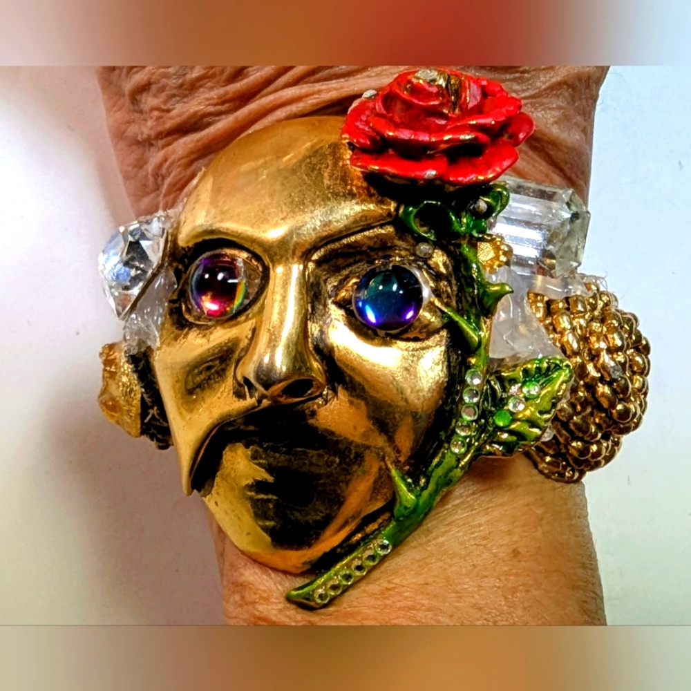 Wendy Gell Phantom Of The Opera Mask And Rose Rusty Cuff @lorik33t